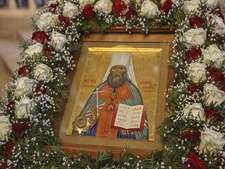 В Киево-Печерской лавре верующие УПЦ почтили память митрополита Владимира, убитого в 1918 году